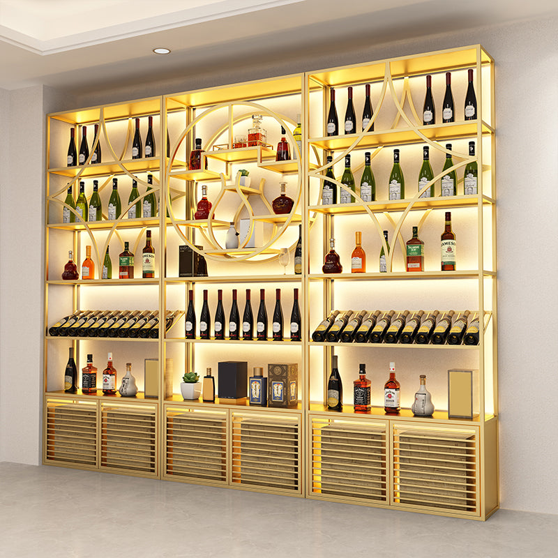 Glam Floor Wine Bottle Holder Metal Single Wine Rack in Gold/Black Clearhalo 'furn' 'furn_wine_racks' 'Furniture' 'Kitchen & Dining Furniture' 'Wine Racks' 'wine_racks' 5518300