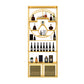 Glam Floor Wine Bottle Holder Metal Single Wine Rack in Gold/Black Gold Clearhalo 'furn' 'furn_wine_racks' 'Furniture' 'Kitchen & Dining Furniture' 'Wine Racks' 'wine_racks' 5518301