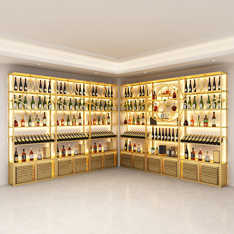 Glam Floor Wine Bottle Holder Metal Single Wine Rack in Gold/Black Clearhalo 'furn' 'furn_wine_racks' 'Furniture' 'Kitchen & Dining Furniture' 'Wine Racks' 'wine_racks' 5518302