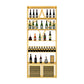 Glam Floor Wine Bottle Holder Metal Single Wine Rack in Gold/Black Light Gold Clearhalo 'furn' 'furn_wine_racks' 'Furniture' 'Kitchen & Dining Furniture' 'Wine Racks' 'wine_racks' 5518303