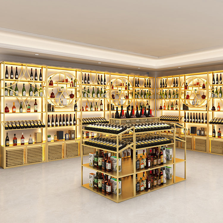 Glam Floor Wine Bottle Holder Metal Single Wine Rack in Gold/Black Clearhalo 'furn' 'furn_wine_racks' 'Furniture' 'Kitchen & Dining Furniture' 'Wine Racks' 'wine_racks' 5518304