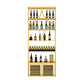 Glam Floor Wine Bottle Holder Metal Single Wine Rack in Gold/Black Clearhalo 'furn' 'furn_wine_racks' 'Furniture' 'Kitchen & Dining Furniture' 'Wine Racks' 'wine_racks' 5518305