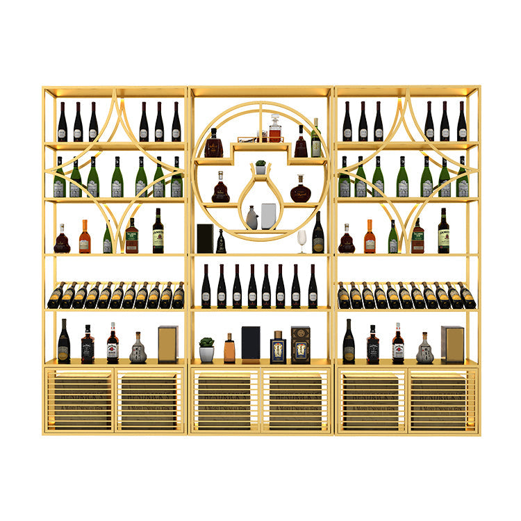 Glam Floor Wine Bottle Holder Metal Single Wine Rack in Gold/Black Clearhalo 'furn' 'furn_wine_racks' 'Furniture' 'Kitchen & Dining Furniture' 'Wine Racks' 'wine_racks' 5518307