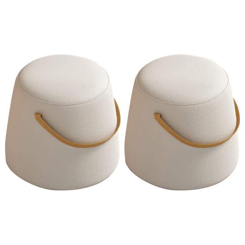 Canapé rond contemporain ottoman coton coton coton cible résistant à l'eau pouf