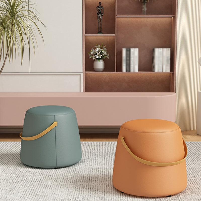 Canapé rond contemporain ottoman coton coton coton cible résistant à l'eau pouf