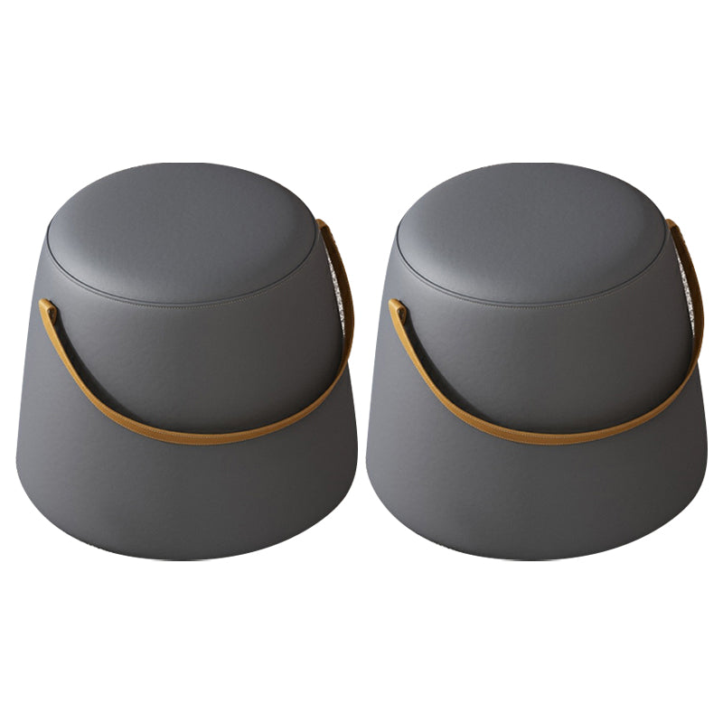 Canapé rond contemporain ottoman coton coton coton cible résistant à l'eau pouf