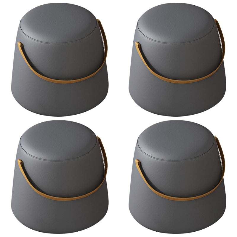 Canapé rond contemporain ottoman coton coton coton cible résistant à l'eau pouf