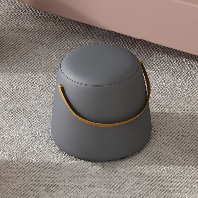 Eigentijdse ronde bank Ottoman vlak katoenen waterbestendig doelwit Pouf