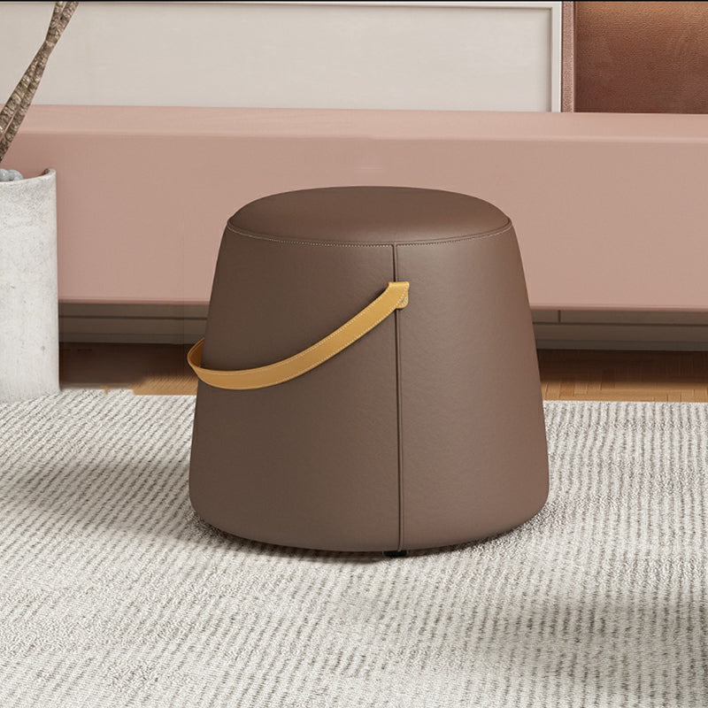 Canapé rond contemporain ottoman coton coton coton cible résistant à l'eau pouf