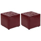 Cube Ottoman Square Solid Color Water Resistant Glam Ottoman