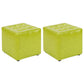 Cube Ottoman Square Solid Color Water Resistant Glam Ottoman