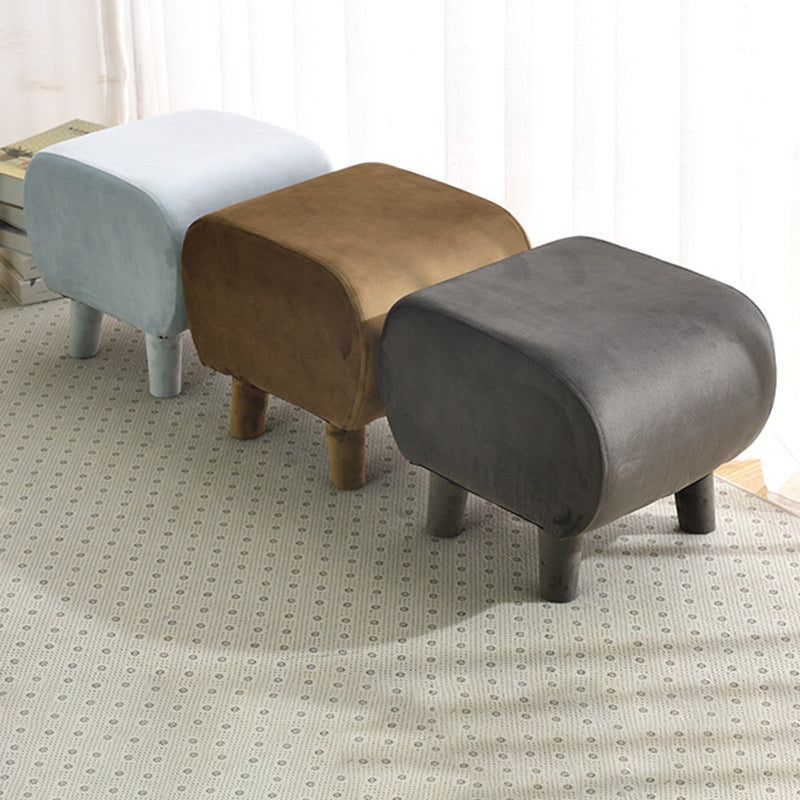 Modern Stain Resistant Standard Oval Dark Blue Velvet Indoor Pouf Clearhalo 'furn' 'furn_ottomans_poufs' 'Furniture' 'Living Room Furniture' 'Ottomans & Poufs' 'ottomans_poufs' 5518577