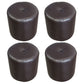Classic Round Ottoman Pure Color Genuine Leather Water Resistant Ottoman Stool Coffee 4 Piece Set Clearhalo 'furn' 'furn_ottomans_poufs' 'Furniture' 'Living Room Furniture' 'Ottomans & Poufs' 'ottomans_poufs' 5518614