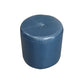 Classic Round Ottoman Pure Color Genuine Leather Water Resistant Ottoman Stool Blue 1 Piece Clearhalo 'furn' 'furn_ottomans_poufs' 'Furniture' 'Living Room Furniture' 'Ottomans & Poufs' 'ottomans_poufs' 5518615
