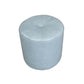 Classic Round Ottoman Pure Color Genuine Leather Water Resistant Ottoman Stool Light Blue 1 Piece Clearhalo 'furn' 'furn_ottomans_poufs' 'Furniture' 'Living Room Furniture' 'Ottomans & Poufs' 'ottomans_poufs' 5518627