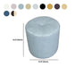 Classic Round Ottoman Pure Color Genuine Leather Water Resistant Ottoman Stool Clearhalo 'furn' 'furn_ottomans_poufs' 'Furniture' 'Living Room Furniture' 'Ottomans & Poufs' 'ottomans_poufs' 5518630