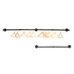 Metal Industrial Style Coat Rack Wall Mounted Coat Hanger Living Room