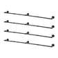 Metal Industrial Style Coat Rack Wall Mounted Coat Hanger Living Room