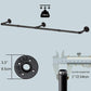 Metal Style Industrial Coat Rack Reger de revestimiento de pared de pared