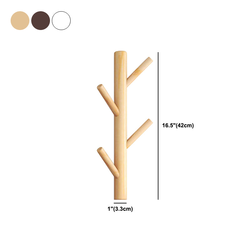 Crochet moderne du support de manteau nordique Kit d'entrée en bois