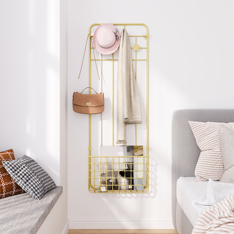 Cestas de almacenamiento de colgilla de metal kit de entrada de entrada industrial