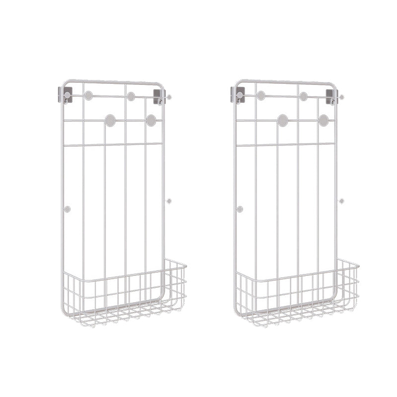 Cestas de almacenamiento de colgilla de metal kit de entrada de entrada industrial