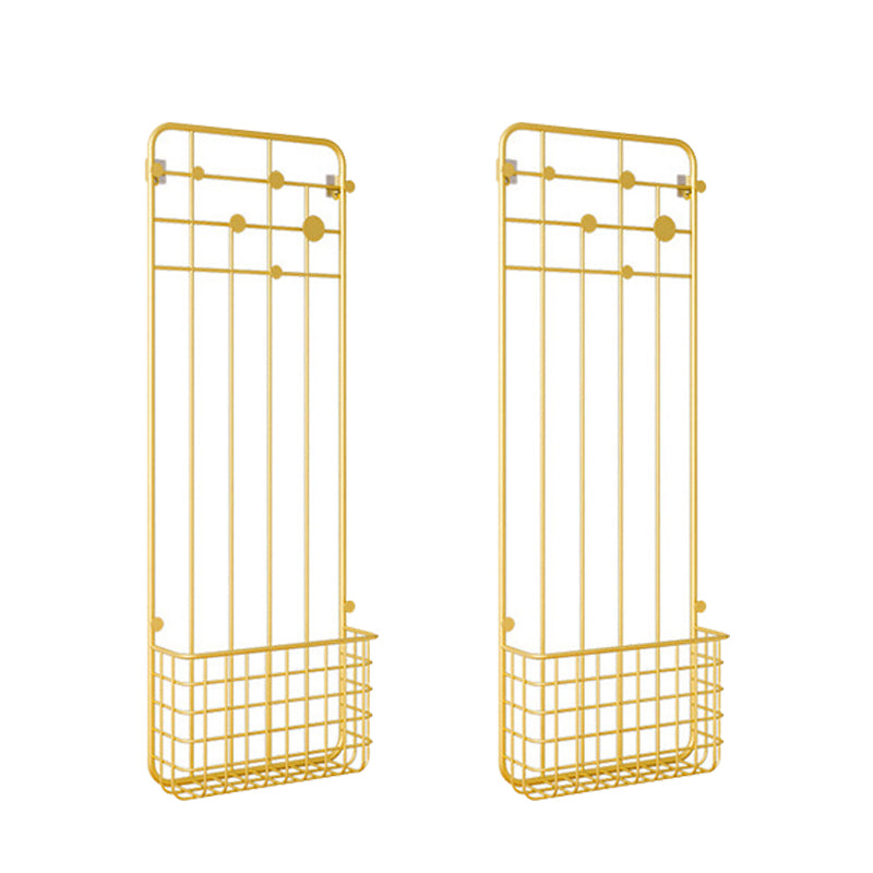Cestas de almacenamiento de colgilla de metal kit de entrada de entrada industrial