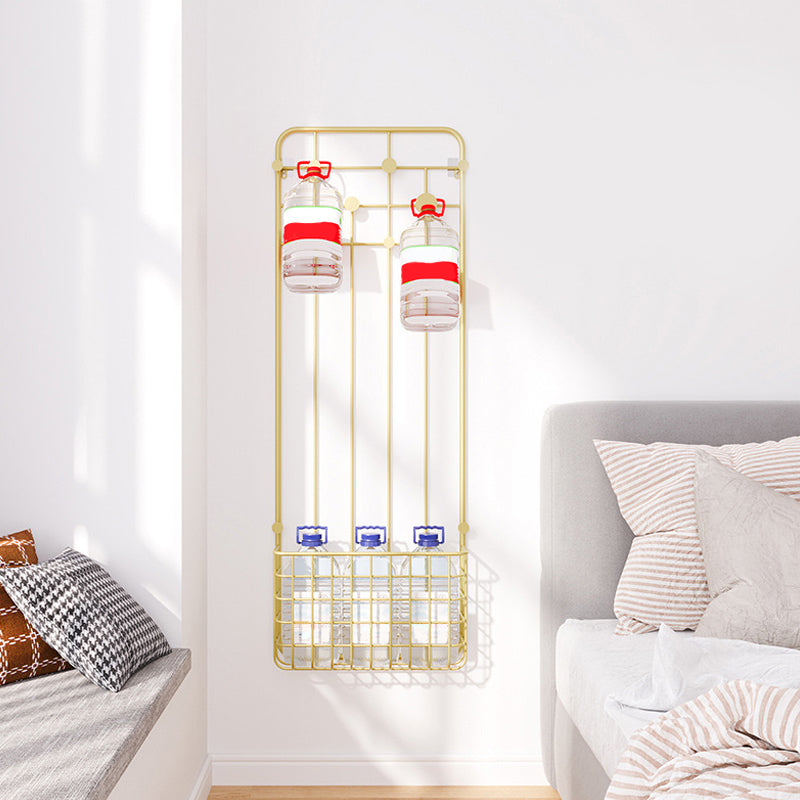 Cestas de almacenamiento de colgilla de metal kit de entrada de entrada industrial