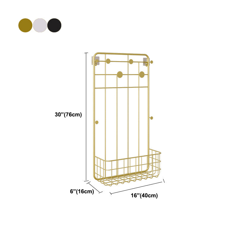 Cestas de almacenamiento de colgilla de metal kit de entrada de entrada industrial