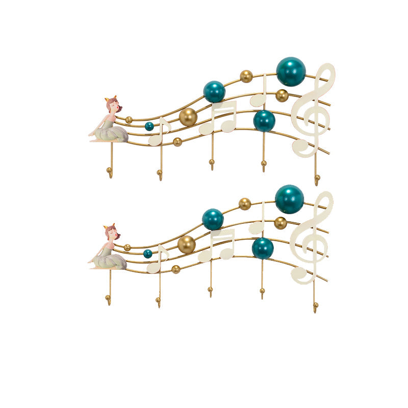 Glam Metal Hanger Courted Wall con ganchos de la colgilla del árbol del salón