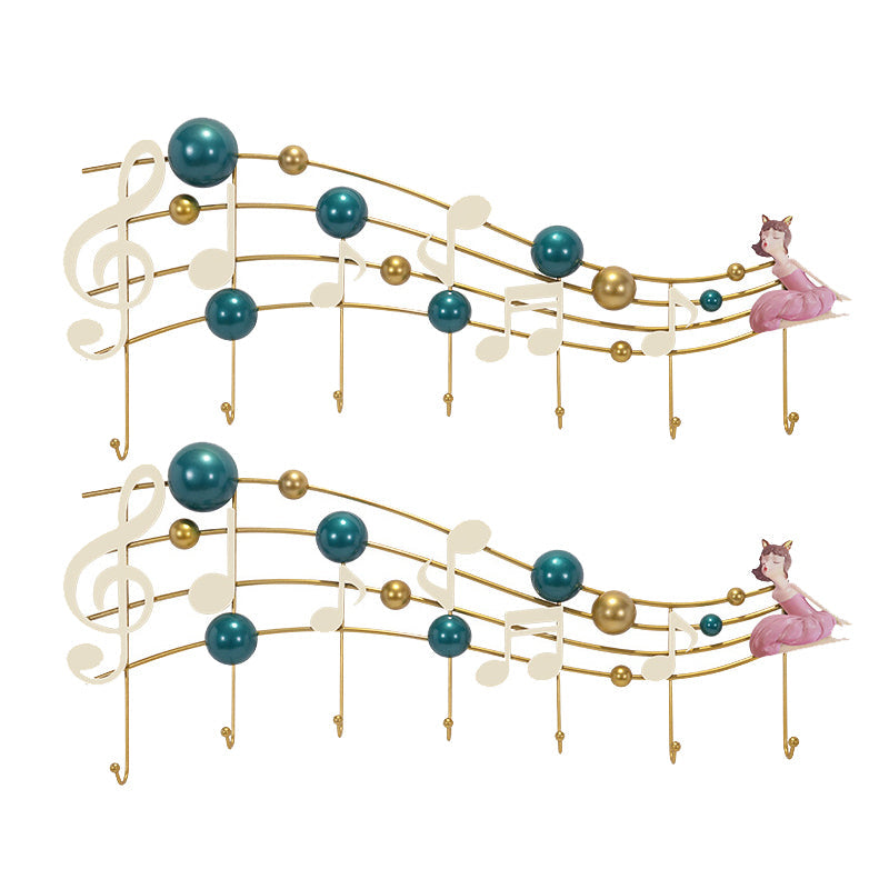 Glam Metal Hanger Courted Wall con ganchos de la colgilla del árbol del salón