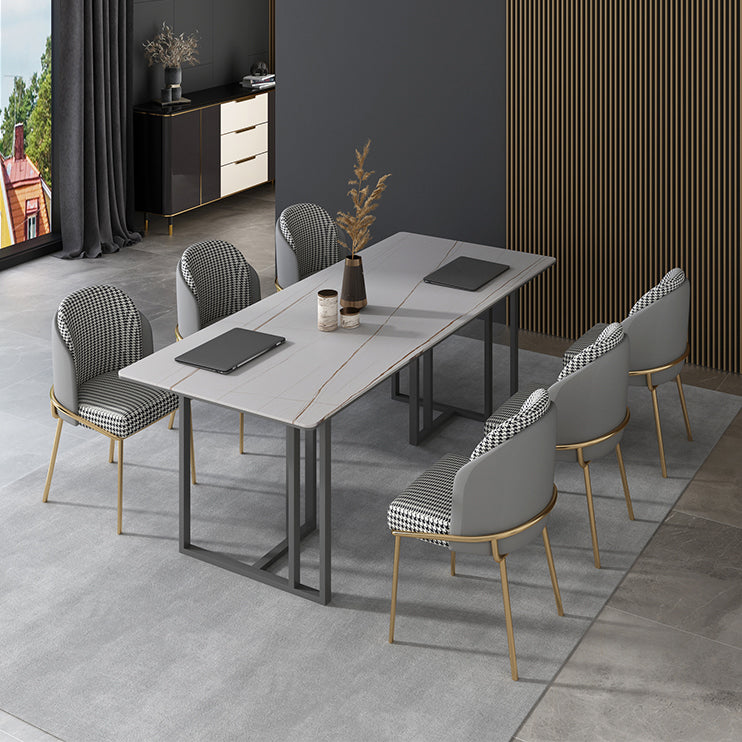 Tavolo da scrittura a casa di pietra sinterizzata tavola di incontri fissi industriale