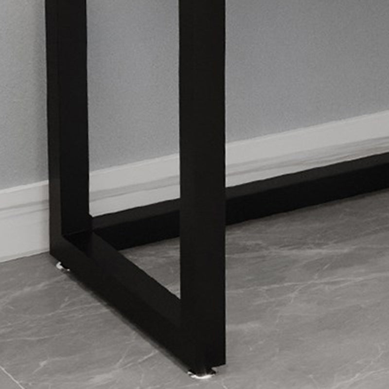 L-Shape Office Table Industrial Writing Desk with H-Shape Base Clearhalo 'furn' 'furn_office_desk' 'Furniture' 'Office Desks' 'Office Furniture' 'office_desk' 5523175