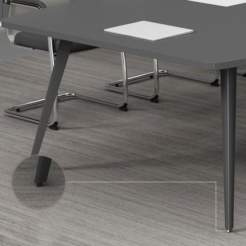 Escritorio de escritura de madera de estilo industrial escritorio de gestión de cables de la oficina para la oficina