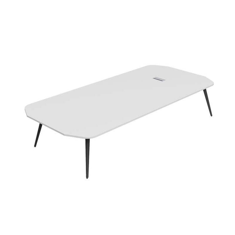 Escritorio de escritura de madera de estilo industrial escritorio de gestión de cables de la oficina para la oficina