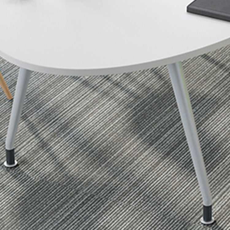 Stile moderno Home Desk ovale Office scrivania scrivania artificiale scrivania in legno artificiale