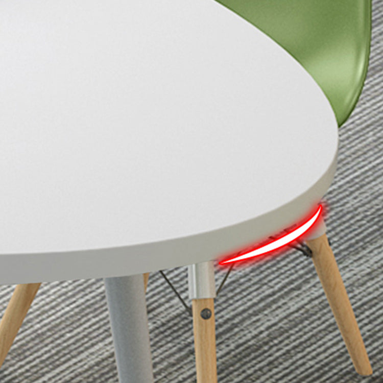 Stile moderno Home Desk ovale Office scrivania scrivania artificiale scrivania in legno artificiale