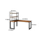 Rectangular Corner Writing Desk Solid Wood Office Desk with Iron Legs for Bedroom Clearhalo 'furn' 'furn_office_desk' 'Furniture' 'Office Desks' 'Office Furniture' 'office_desk' 5523325