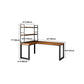 Rectangular Corner Writing Desk Solid Wood Office Desk with Iron Legs for Bedroom Clearhalo 'furn' 'furn_office_desk' 'Furniture' 'Office Desks' 'Office Furniture' 'office_desk' 5523329