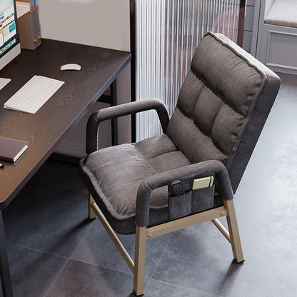 Modern Adjustable Back Height Task Chair Home Office Computer Chair Grey Without Footrest Clearhalo 'furn' 'furn_office_chair' 'Furniture' 'Office Chairs' 'Office Furniture' 'office_chair' 5523460