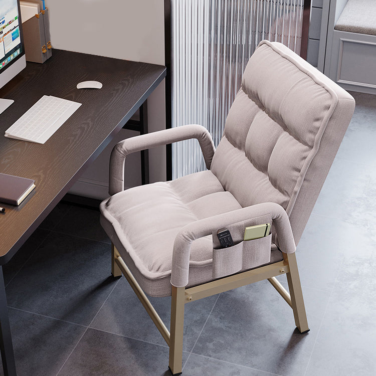 Modern Adjustable Back Height Task Chair Home Office Computer Chair White Without Footrest Clearhalo 'furn' 'furn_office_chair' 'Furniture' 'Office Chairs' 'Office Furniture' 'office_chair' 5523465
