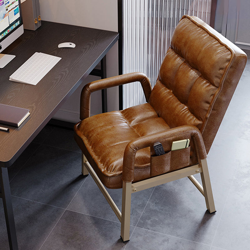 Modern Computer Chair Adjustable Back Height Office Chair with Upholstered Clearhalo 'furn' 'furn_office_chair' 'Furniture' 'Office Chairs' 'Office Furniture' 'office_chair' 5523527