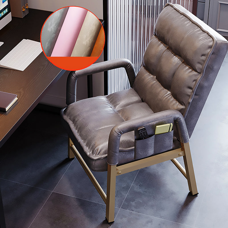 Modern Computer Chair Adjustable Back Height Office Chair with Upholstered Clearhalo 'furn' 'furn_office_chair' 'Furniture' 'Office Chairs' 'Office Furniture' 'office_chair' 5523528