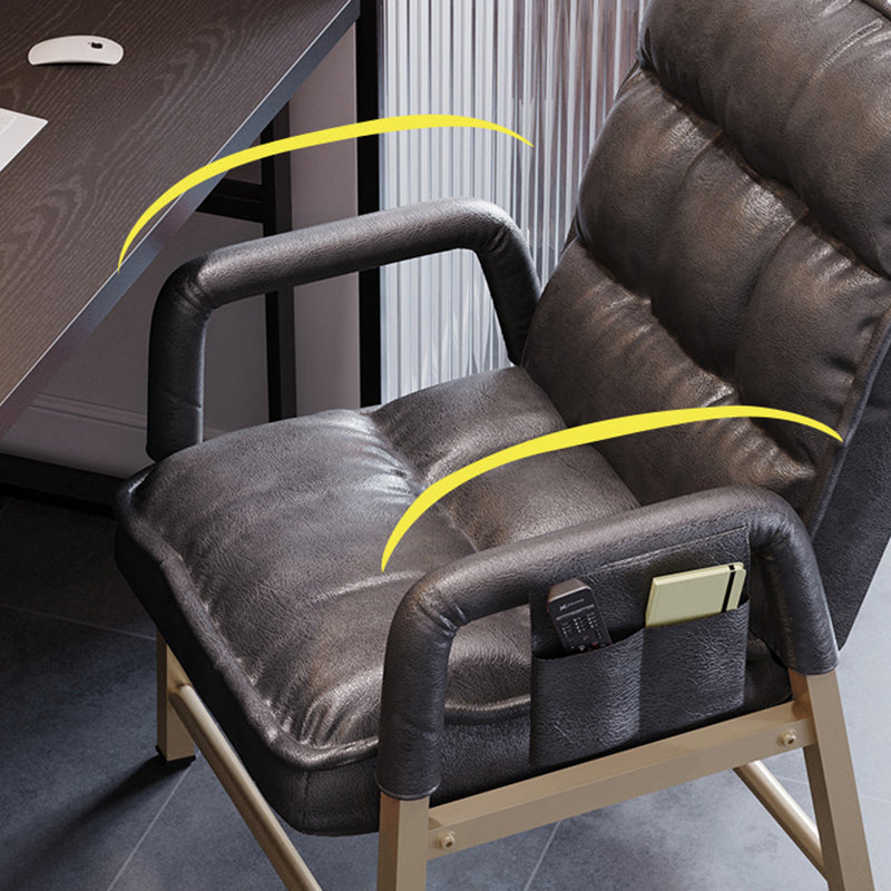 Modern Computer Chair Adjustable Back Height Office Chair with Upholstered Clearhalo 'furn' 'furn_office_chair' 'Furniture' 'Office Chairs' 'Office Furniture' 'office_chair' 5523536