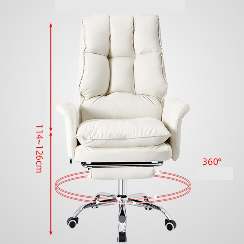 Modern Computer Ergonomic Upholstered Chair Height-adjustable Office Chair for Office Clearhalo 'furn' 'furn_office_chair' 'Furniture' 'Office Chairs' 'Office Furniture' 'office_chair' 5523568