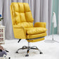 Modern Computer Ergonomic Upholstered Chair Height-adjustable Office Chair for Office Yellow With Footrest Sponge Clearhalo 'furn' 'furn_office_chair' 'Furniture' 'Office Chairs' 'Office Furniture' 'office_chair' 5523569