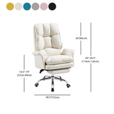 Modern Computer Ergonomic Upholstered Chair Height-adjustable Office Chair for Office Clearhalo 'furn' 'furn_office_chair' 'Furniture' 'Office Chairs' 'Office Furniture' 'office_chair' 5523578
