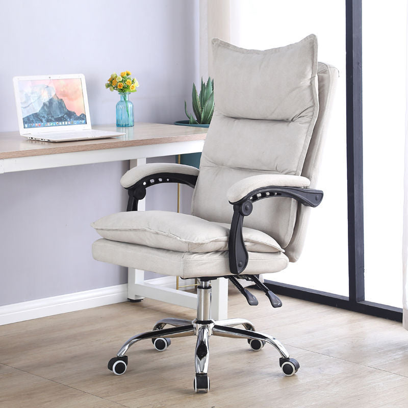 Contemporary Managers Chair High Back Executive Ergonomic Chair Gray-White Without Footrest Clearhalo 'furn' 'furn_office_chair' 'Furniture' 'Office Chairs' 'Office Furniture' 'office_chair' 5523657
