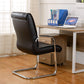 Modern Computer Faux Leather Chair Ergonomic Office Chair with Upholstered Clearhalo 'furn' 'furn_office_chair' 'Furniture' 'Office Chairs' 'Office Furniture' 'office_chair' 5523795