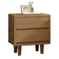 Bois de nuit de lit de nuit moderne en bois massif des jambes de rangement inclus la table de nuit